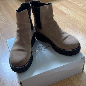 Marc Fisher Brown Suede Ankle Boots